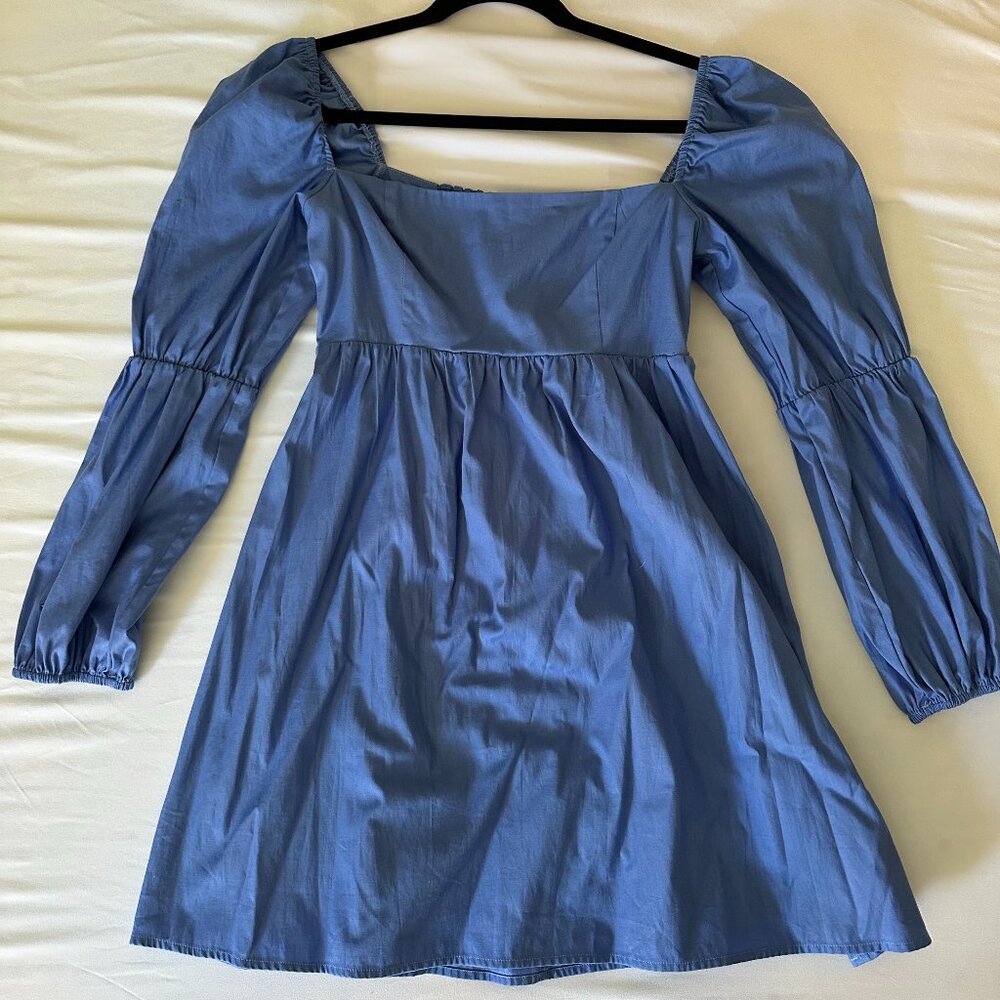 Reformation Michaela Puff-Sleeve Baby Doll Long-Sleeve Dress in Size 4